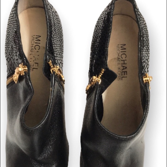 MICHAEL KORS York Platform Black Ankle Boots.. Size:8.5 - Picture 5 of 13